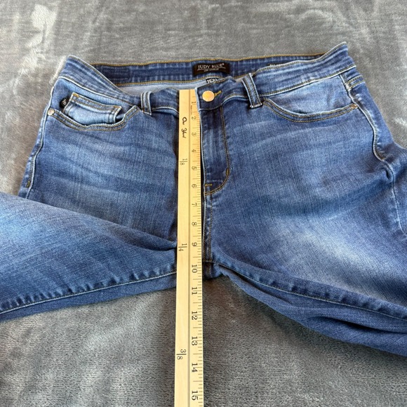 Judy Blue Jeans Womens 15/32 Relaxed Fit Dark Wash Stretch High Rise - Picture 8 of 10